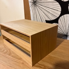 無印良品　木製トレー引出し２段　美品　プロフ必読の画像