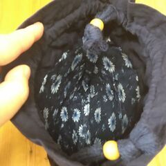 巾着袋　紺の画像