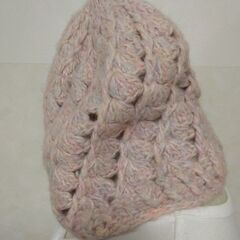 ニットキャップ　ピンクの画像