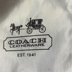 【正規品】COACH かごバッグ 革の画像