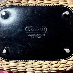 【正規品】COACH かごバッグ 革の画像