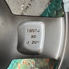ホンダヴェゼル純正ホイール195/55R16フリードGB5にて使用　タイヤ２２年製の画像