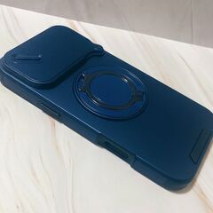 新品　iPhone17 pro max　ブルー　カメラ部分斜めスライド式　ケース　カメラを使用しない時は保護できますの画像