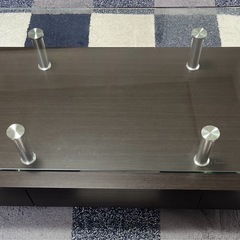 【美品】ガラステーブル ニトリ NITORIの画像