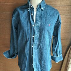 メンズ・ポロ・Polo by Ralph Lauren デニムシャツ・ Mサイズの画像