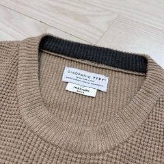 CIAOPANIC TYPY ベージュ クルーネックニット Mの画像