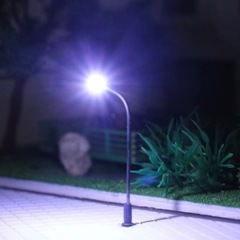 Nゲージ　ジオラマ　LED街路灯10本　白色の画像