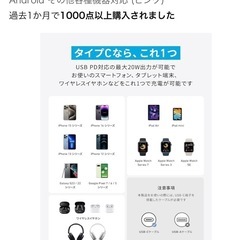 AnkerタイプC充電器の画像