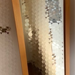 無印良品 木製ミラー 幅420×奥行き36×高さ1540mmの画像