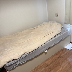 収納シングルベット マット付き【2つあります】の画像