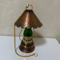 小物インテリア。ブランデーミニボトルランタンの画像
