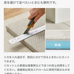 【新品】カットできる 置き畳 琉球畳 - ベージュの画像