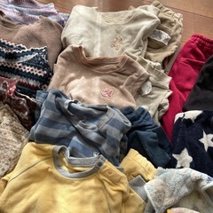 90cm 冬服子供服　男女兼用　フリース　スリーパー の画像