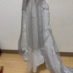 【売り切り！限定値下げ】3点セット パーティーバッグ ショール ネックレスの画像