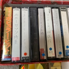 主に音楽が録音されているカセットテープ、MDまとめての画像