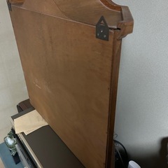 アンティーク調　飾り棚　ショーケース(木製/窓ガラス)の画像