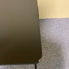 傷あり　部品欠品　山善(YAMAZEN) テーブル ミニ 折りたたみ式 サイドテーブル 幅50×奥行48×高さ70cm ハイタイプ　ブラックの画像