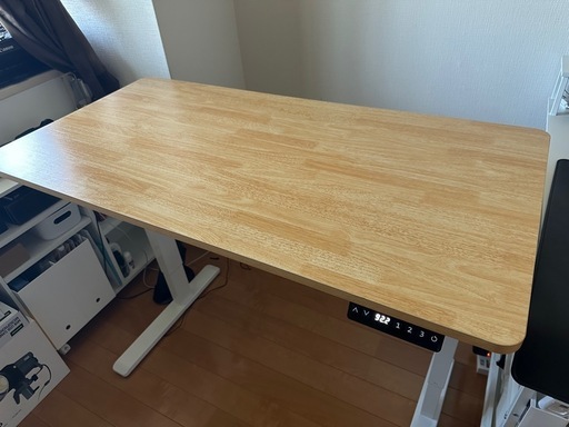 [ほぼ新品] 電動昇降式デスク幅120 x 奥60