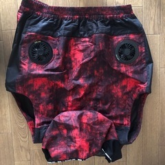 赤色空調服の画像