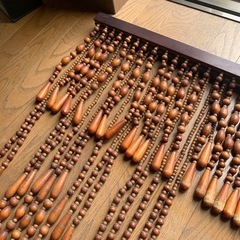 木製の暖簾の画像