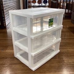 プラチェスト3段【町田市再生家具】0922の画像