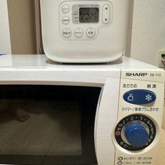 SHARP 電子レンジと
冷蔵庫の画像