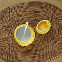 【新品未使用】ハニーポット(スプーン付き)の画像