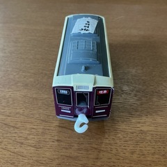 プラレール🚃タカラトミー鉄道玩具おもちゃ車両阪急電鉄1000系汚れアリ💦紫白黒の画像