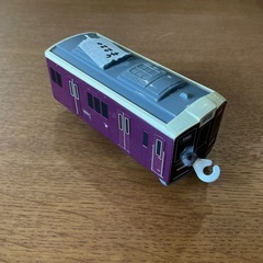 プラレール🚃タカラトミー鉄道玩具おもちゃ車両阪急電鉄1000系汚れアリ💦紫白黒の画像