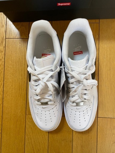 新品Supreme × Nike Air Force 1 Low "White/Black" 27.5cm