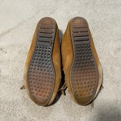 【23.5cm】MINNETONKA モカシン キャメル 本革 US6インチの画像