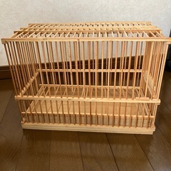鳥かご(竹製)の画像
