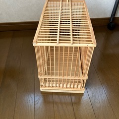 鳥かご(竹製)の画像
