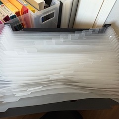 リングファイル　クリアファイル　バインダー　書類整理の画像