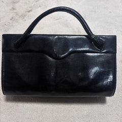 美品　JRA 公式　 アンネフローラ　ハンドバッグ　リザードレザーの画像