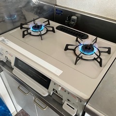 リンナイガステーブル　コンロ　2口　無水グリルの画像