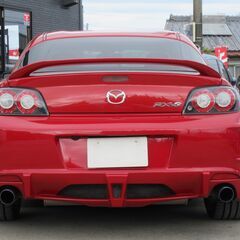 マツダ　ＲＸ－８　タイプＲＳ　後期型　ＢＯＳＥ　純ＨＤＤナビ　ワンセグ　Ｂカメラ　Ｂｌｕｅｔｏｏｔｈ　ＥＴＣ　ＲＥＣＡＲＯシート　雨宮エアロ　アドバンレーシング１８ＡＷ　オートエグゼ車高調　Ｒマジックマフラー　オートライト　ＨＩＤの画像