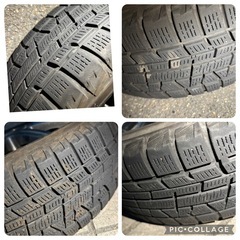 社外アルミホイール❗️ 4本セット❗️ タイヤ山あり❗️の画像