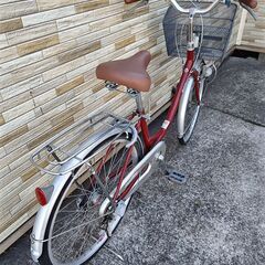 中古自転車 3段変速 24インチ ブロックダイナモ 軽整備済み 防犯登録対応 町田市 相模原市 MM836の画像