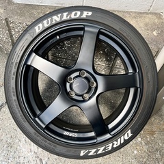 【引取り限定】18インチ 7.5J SSR ホイール　ディレッツァZ3タイヤ付きの画像