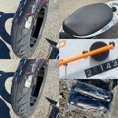 ⭐️JOG.ZR.evo2❗️FIモデル⭐️前後タイヤ・プラグ・グリップ新品交換済み⭐️50cc原付オートバイ⭐️の画像