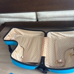 座れる　スーツケースの画像