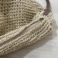 ラフィア風 ショルダーバッグの画像