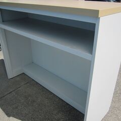 受付カウンター　ホワイト　木天板　1200ｘ500ｘ950　の画像
