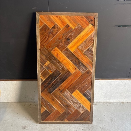 古材コーヒーテーブル天板　ヘリンボーン