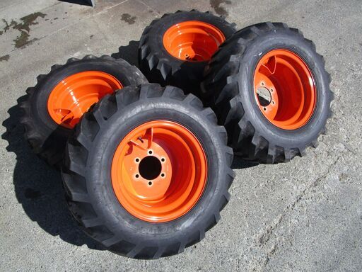 A4799 15.5/60-18 ホイール付き４本SET TOYO G-15 美品 9.5分山 タイヤショベル ZW40