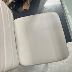 クリスタルテーブル ガラステーブル 2人用 ダイニングセット 良品の画像