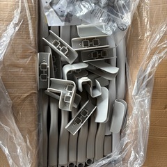 新品　ベビーサークル  ベビーサークル ホワイトグレー　14+2の画像