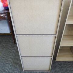 ■3段カラーボックス　収納棚　ブラウンの画像