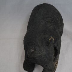 [1527] 木製 クマ 彫刻 熊 木彫り くま 置物の画像